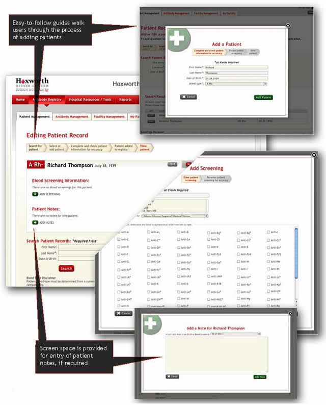 Antibody Registry screen example 2