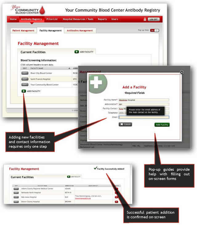 Antibody Registry screen example 3